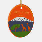 Kilimanjaro Altitude Keramisch Ornament (Rechts)