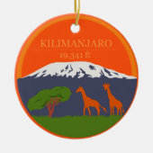Kilimanjaro Altitude Keramisch Ornament (Voorkant)