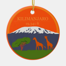 Kilimanjaro Altitude Keramisch Ornament