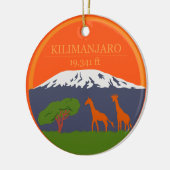 Kilimanjaro Altitude Keramisch Ornament (Links)