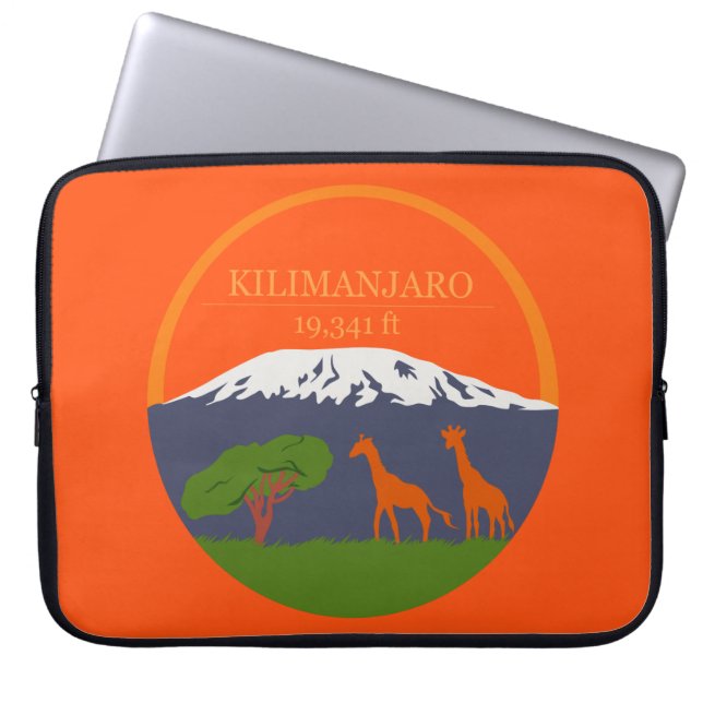 Kilimanjaro Altitude Laptop Sleeve (Voorkant)