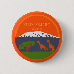 Kilimanjaro Altitude Ronde Button 5,7 Cm