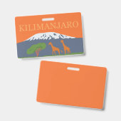 Kilimanjaro Badge (Voor- en achterkant)
