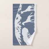 Kilimanjaro (blauw) bad handdoek (Handdoek)