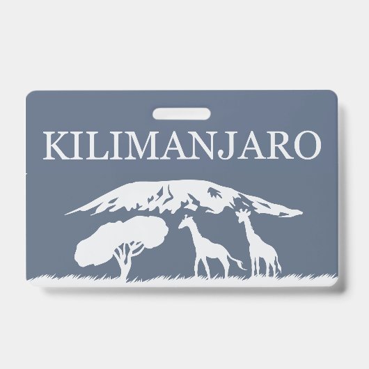 Kilimanjaro (blauw) badge (Voorzijde)