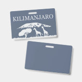 Kilimanjaro (blauw) badge (Voor- en achterkant)