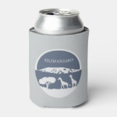 Kilimanjaro (blauw) blikjeskoeler (Blikje Voorkant)