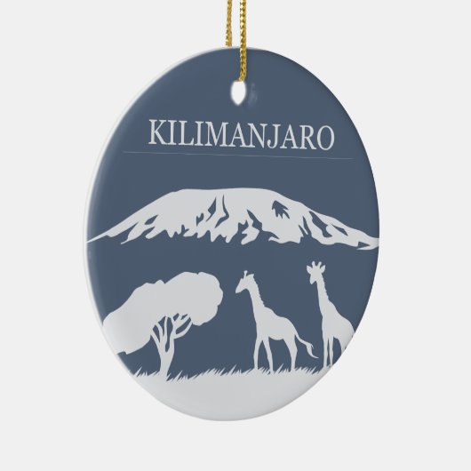 Kilimanjaro (blauw) keramisch ornament (Rechts)