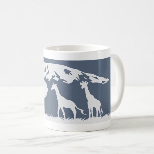 Kilimanjaro (blauw) koffiemok (Voorkant rechts)