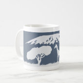 Kilimanjaro (blauw) koffiemok (Voorkant links)