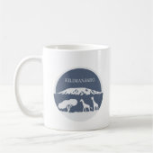 Kilimanjaro (blauw) koffiemok (Links)