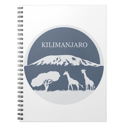 Kilimanjaro (blauw) notitieboek (Voorkant)