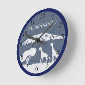 Kilimanjaro (blauw) ronde klok (Hoek)