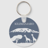 Kilimanjaro (blauw) sleutelhanger (Voorkant)