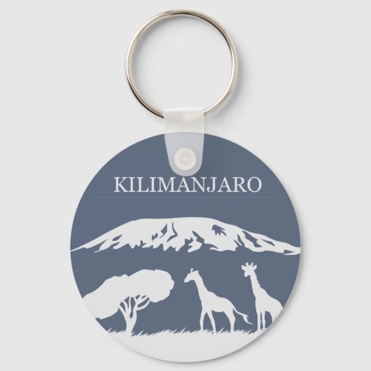 Kilimanjaro (blauw) sleutelhanger (Voorkant)