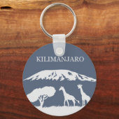 Kilimanjaro (blauw) sleutelhanger (Voorkant)
