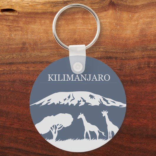 Kilimanjaro (blauw) sleutelhanger (Voorkant)