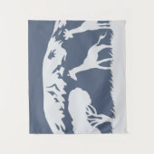 Kilimanjaro (blauw) wandkleed (Voorkant)