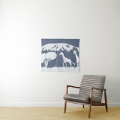 Kilimanjaro (blauw) wandkleed (In Situ (horizontaal))