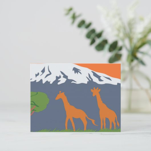 Kilimanjaro Briefkaart (Staand voorkant)