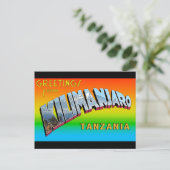 Kilimanjaro Briefkaart (Staand voorkant)