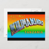 Kilimanjaro Briefkaart (Voorkant / Achterkant)