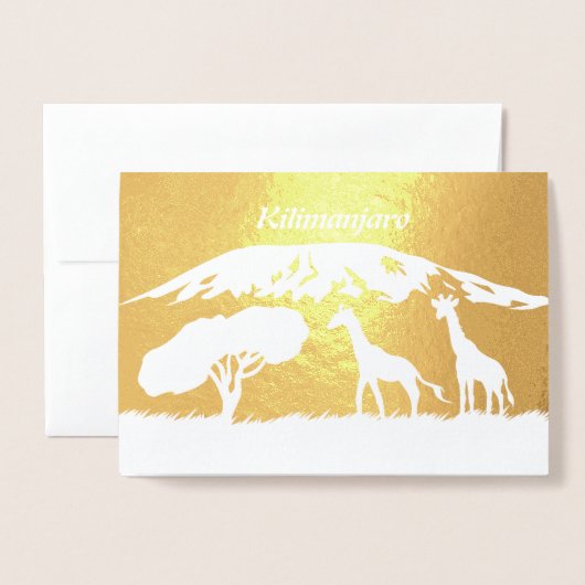 Kilimanjaro Folie Kaarten (Voorkant met envelop)