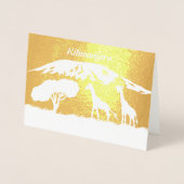 Kilimanjaro Folie Kaarten (Voorkant)