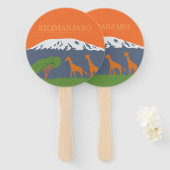 Kilimanjaro Handwaaier (Voorkant en achterkant)