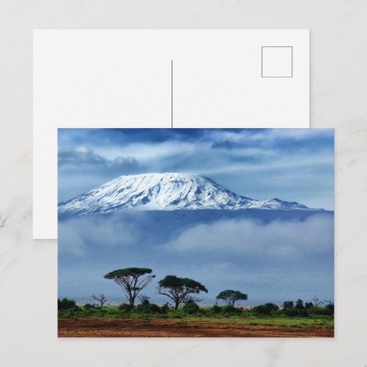 Kilimanjaro Kenya Briefkaart (Voorkant / Achterkant)
