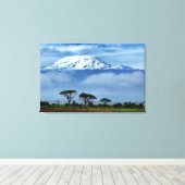 Kilimanjaro Kenya Canvas Afdruk (Insitu (Houten vloer))