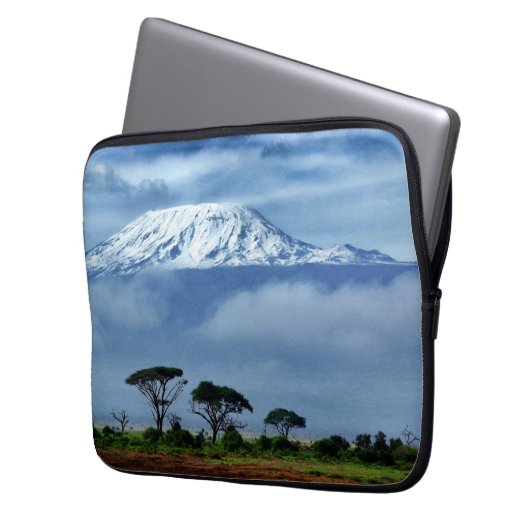 Kilimanjaro Kenya Laptop Sleeve (Voorkant Links)