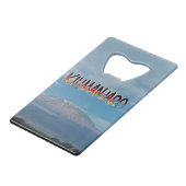 Kilimanjaro Kilimanjaro Creditkaart Flessenopener (Voorkant Gekanteld)
