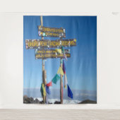 Kilimanjaro Klim Tapijt Wandkleed (Voorkant)