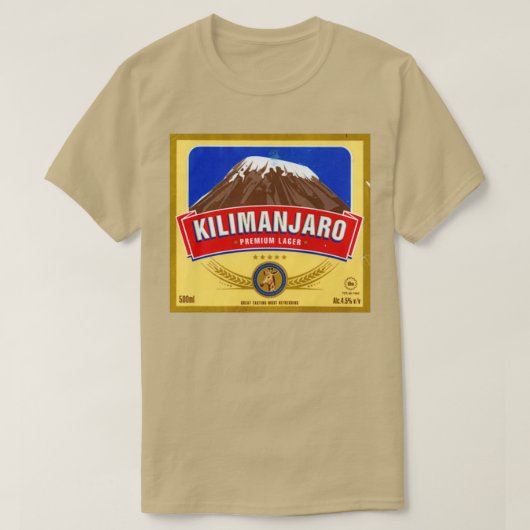 Kilimanjaro Lager T-shirt (Design voorkant)