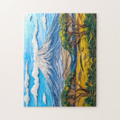 Kilimanjaro-landschap met zebra-savanne legpuzzel (Verticaal)