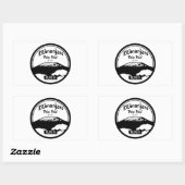 Kilimanjaro 'paalstok' - ga langzaam rechthoekige sticker (Vel)