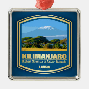 Kilimanjaro (PF) Metalen Ornament