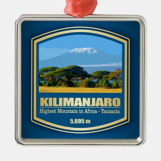 Kilimanjaro (PF) Metalen Ornament (Voorkant)