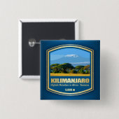 Kilimanjaro (PF) Vierkante Button 5,1 Cm (Voorkant /achterkant)
