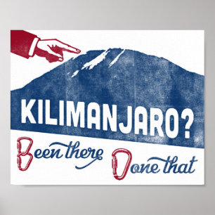 Kilimanjaro Poster Mountain climate Souvenir