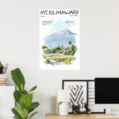Kilimanjaro-poster Tanzania Afrika Poster (Thuiskantoor)