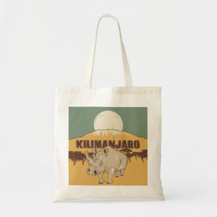 Kilimanjaro Rhinoceros Tote Bag