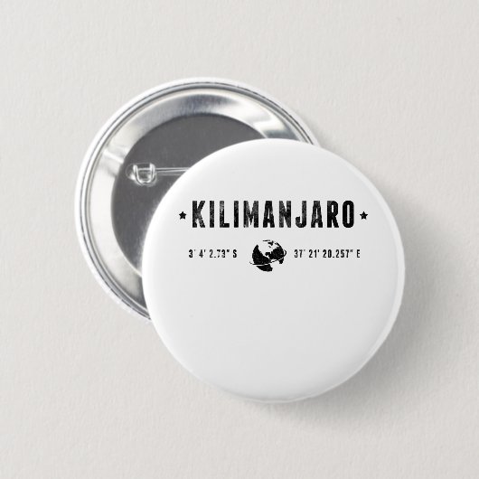 Kilimanjaro Ronde Button 5,7 Cm (Voorkant /achterkant)