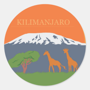 Kilimanjaro Ronde Sticker