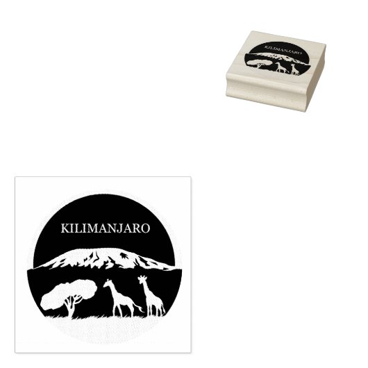 Kilimanjaro Rubberstempel (Gestempeld)