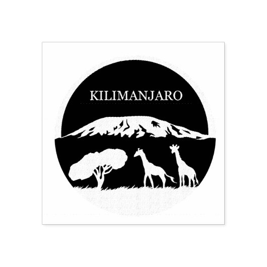 Kilimanjaro Rubberstempel (Afrduk)