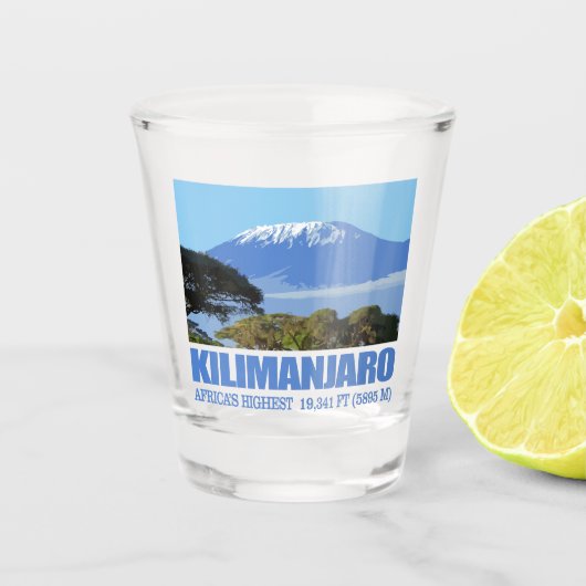 Kilimanjaro Shot Glas (Voorkant)