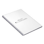 Kilimanjaro Simple Typografie Notitieboek (Rechterzijde)