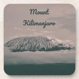 Kilimanjaro Snow Volcano in Tanzania Afrika Bier Onderzetter